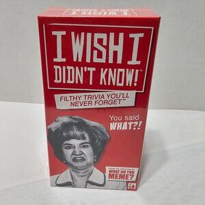 I Wish I Didn't Know Filthy Trivia You'll Never Forget Card Game Board